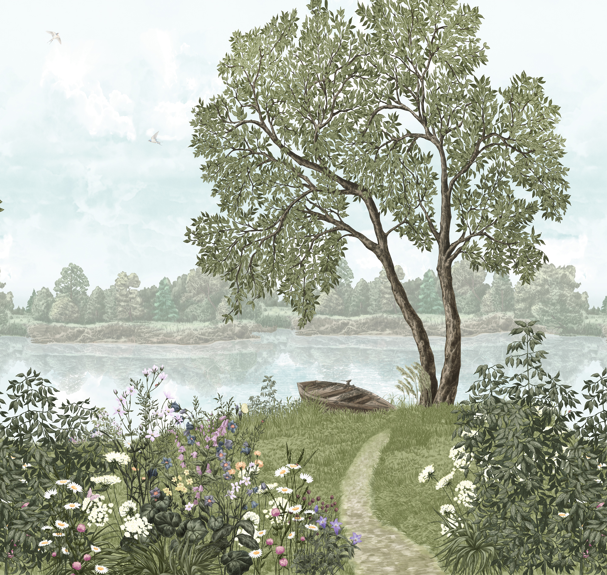 Панно Loymina Пейзаж Берег Лоймины ART4 005 3×6